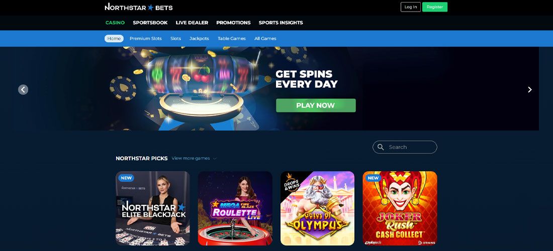 Screenshot of the Northstar Bets main page