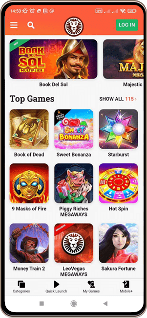 Leovegas casino app