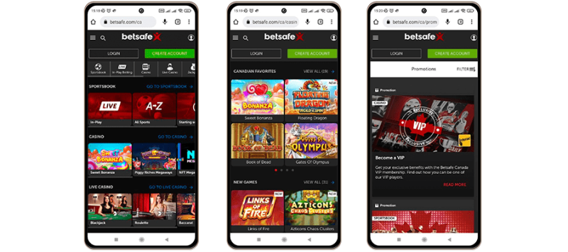 Betsafe Casino Mobile Applications