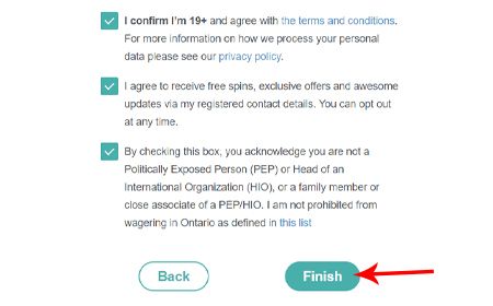 Provide the address details, confirm your email, and it’s done