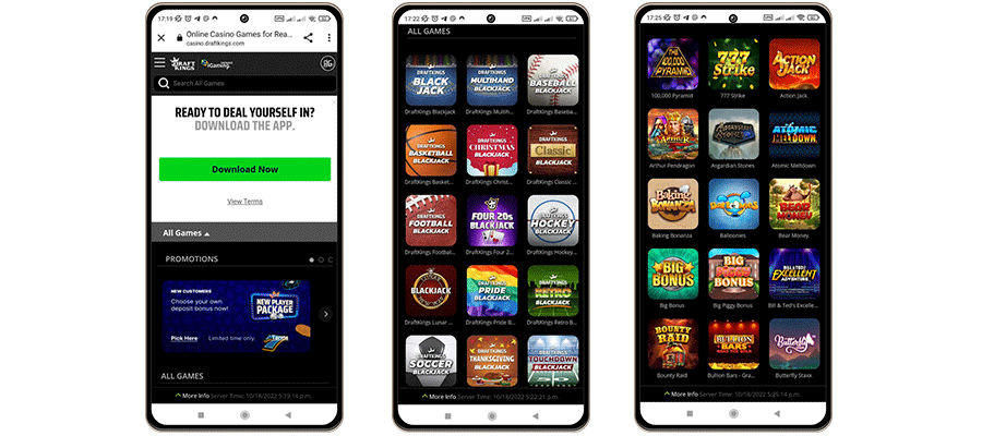 DraftKings Mobile Applications
