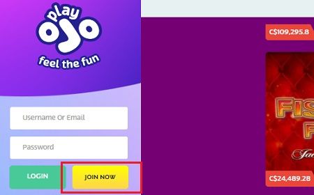 Visit the PlayOJO Casino website