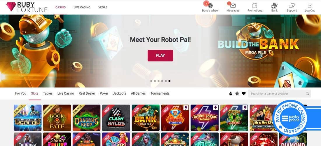 Main page Ruby Fortune Casino